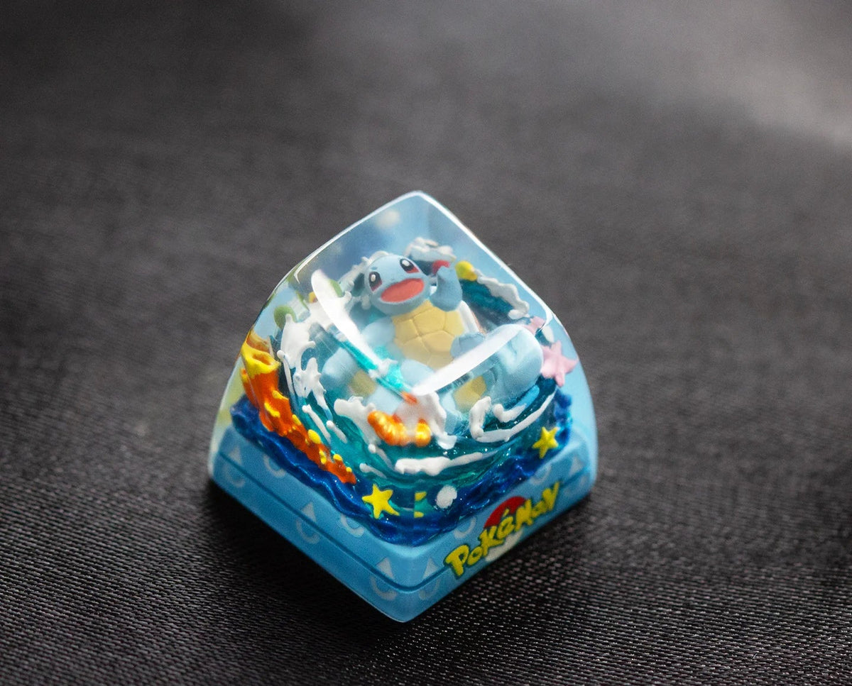Anime Keycap Pokemon Snorlax Pikachu Gengar Single Handmade Cute Resin Custom Esc for Mechanical Keyboard Enthusiasts Keycaps