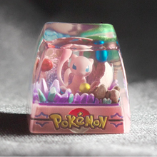 Anime Keycap Pokemon Snorlax Pikachu Gengar Single Handmade Cute Resin Custom Esc for Mechanical Keyboard Enthusiasts Keycaps