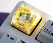 Anime Keycap Pokemon Snorlax Pikachu Gengar Single Handmade Cute Resin Custom Esc for Mechanical Keyboard Enthusiasts Keycaps